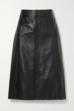 Leather Skirt - Black