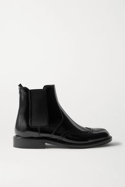 Ceril Glossed-leather Chelsea Boots - Black