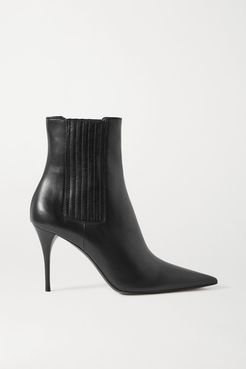 Lexi Leather Ankle Boots - Black