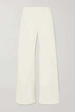 Gala Crepe Wide-leg Pants - Off-white