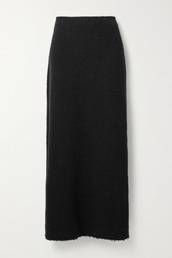 Anita Bouclé Maxi Skirt - Black