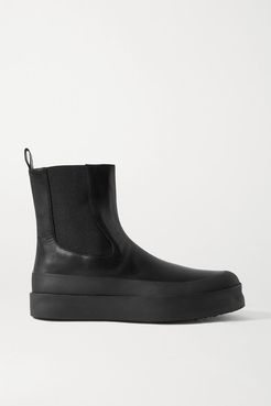 Zaniah Leather Chelsea Boots - Black