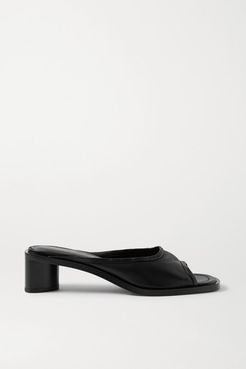 Leather Mules - Black