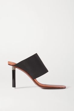 Stretch-canvas Mules - Black