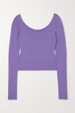 Pearl Knitted Top - Lilac