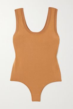 Net Sustain River Stretch-knit Bodysuit - Copper