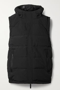 2l 20k Hooded Quilted Ski Vest - Black