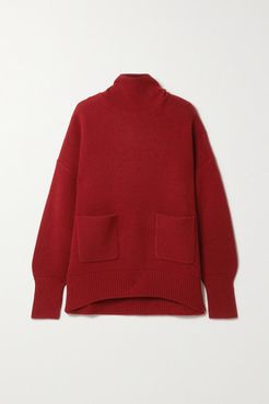 Bagan Cashmere Turtleneck Sweater - Red
