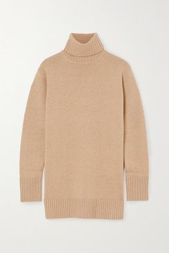 Wool And Cashmere-blend Turtleneck Sweater - Tan
