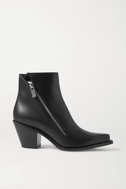 Santiazip 65 Leather Ankle Boots - Black