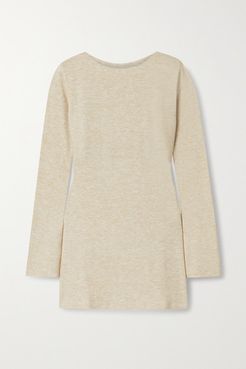 Net Sustain Mélange Knitted Tunic - Sand