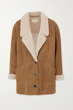 Noelle Shearling Coat - Camel