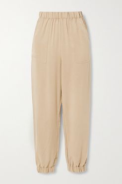 Montana Tencel-twill Tapered Pants - Sand