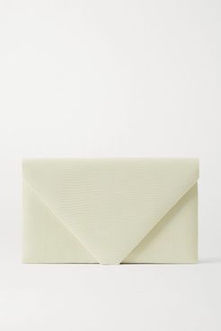 Envelope Lizard Clutch - Cream