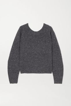 Beverly Ribbed Wool And Cashmere-blend Sweater - Charcoal