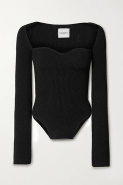 Maddy Ribbed-knit Sweater - Black