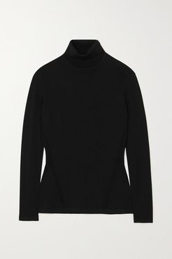 Jelena Knitted Turtleneck Sweater - Black