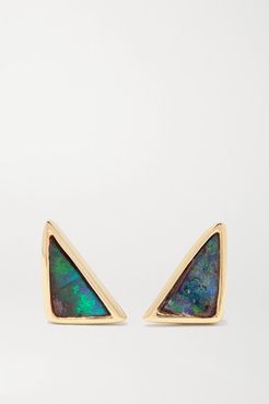 18-karat Gold Opal Earrings