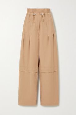 Serge Wool-blend Twill Straight-leg Pants - Sand