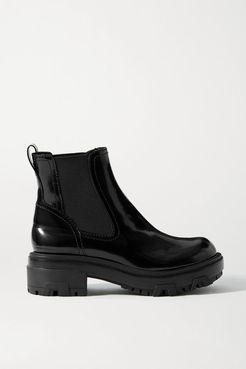 Shaye Patent-leather Chelsea Boots - Black