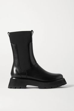 Kate Leather Chelsea Combat Boots - Black