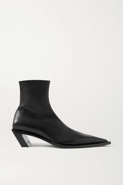Tiaga Leather Ankle Boots - Black