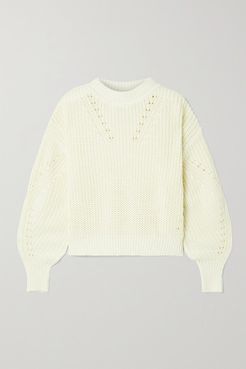 Ribbed Cotton Sweater - Cream