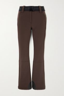 Pippa Belted Flared Ski Pants - Brown