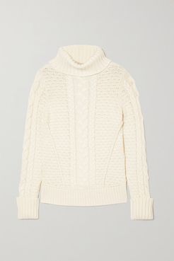 Sereia Cable-knit Turtleneck Sweater - Ivory