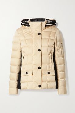 Giulia-d Hooded Layered Quilted Down Ski Jacket - Gold