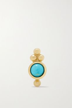 14-karat Gold Turquoise Earring