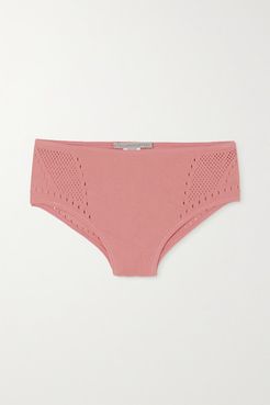 Perforated Jersey Briefs - Pink