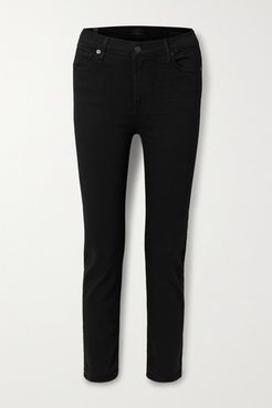 Harlow Mid-rise Slim-leg Jeans - Black
