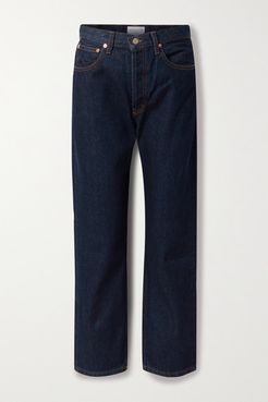 Tate Cropped High-rise Straight-leg Jeans - Blue