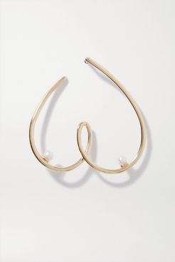 Free The Nip 9-karat Gold Pearl Earring