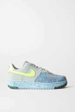 Air Force 1 Crater Faux Leather And Mesh Sneakers - Gray