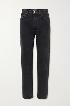 Net Sustain '90s Organic High-rise Straight-leg Jeans - Black