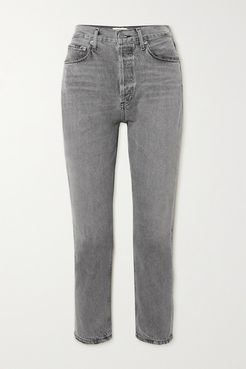 Riley High-rise Straight-leg Jeans - Gray