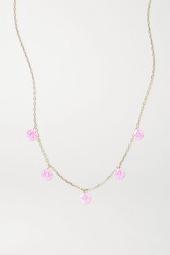 La Vie En Rose Gold Sapphire Necklace