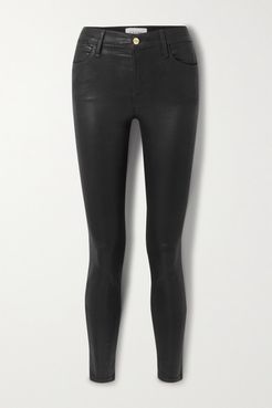 Le High Coated Skinny Jeans - Black