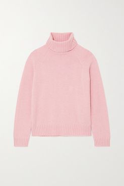 Cashmere Turtleneck Sweater - Pink