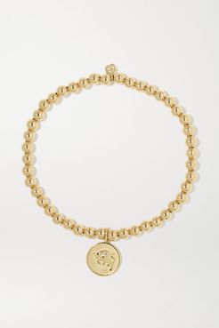 Taurus 14-karat Gold Diamond Bracelet