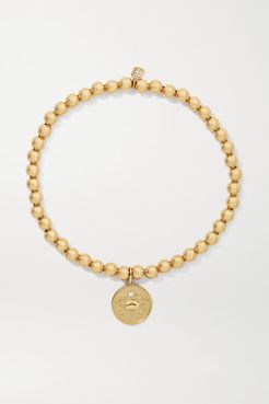 Cancer 14-karat Gold Diamond Bracelet
