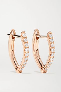 Cristina Small 18-karat Rose Gold Diamond Earrings