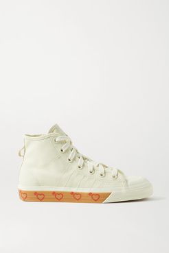 Human Made Nizza Hi Rubber-trimmed Canvas High-top Sneakers - Off-white
