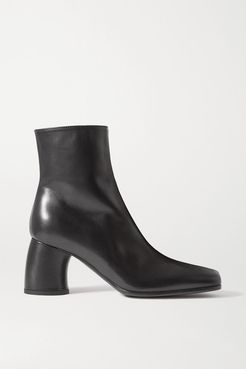 Leather Ankle Boots - Black