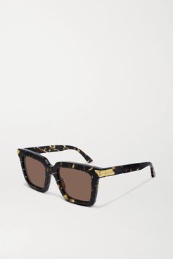 Oversized Square-frame Acetate Sunglasses - Tortoiseshell