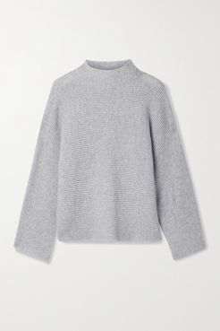 Ribbed Cashmere Sweater - Gray