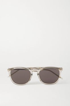 Square-frame Acetate Sunglasses - Brown