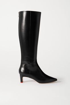 Sidney Leather Knee Boots - Black